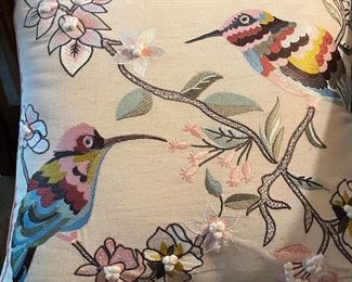 decorative bird pillow