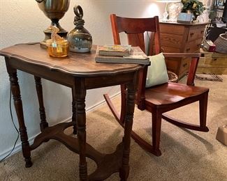 six legged side table