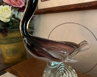 glass bird figurine