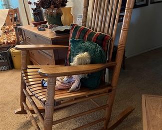 wooden rocker