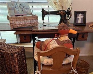 antique Singer sewing machine