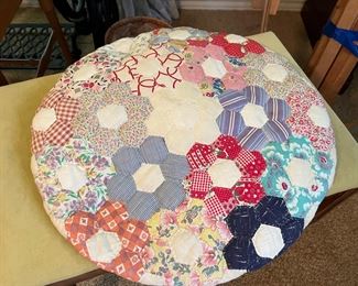 quilted table center piece