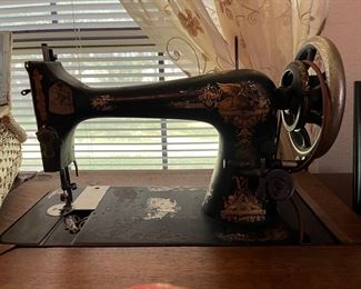 antique Singer sewing machine