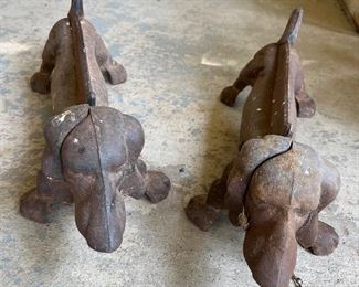 cast iron dachshund boot scraper