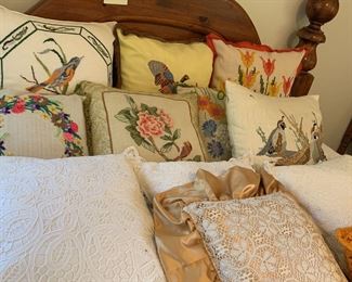 Vintage throw pillows