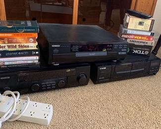 Dvd player, tape player and vhs