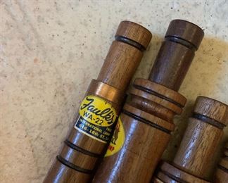Vintage wooden duck calls