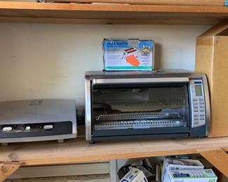 George Foreman grill and toaster oven