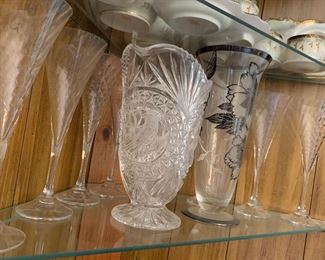 Stemmed glassware and decor