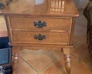 Wooden end table