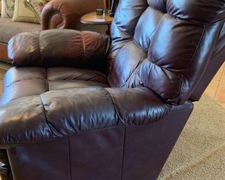 Leather recliner