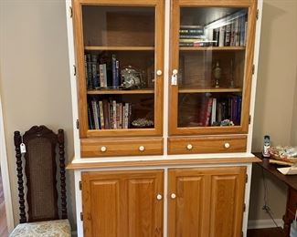 Item 9 - Storage Cabinet with Glass front/shelves, drawers & 2 door cabinets - $250