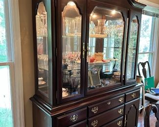 Item 10 - Kincaid China Cabinet with Lights - $250