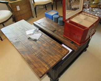 New Ashley lift top rustic storage coffee table