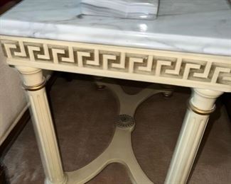 French or Italian Style marble topped side Tables (PR) $325