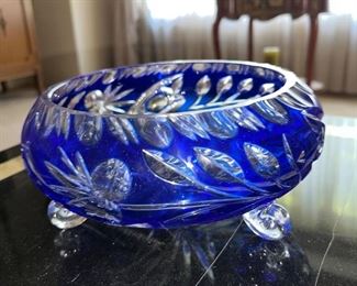 Pretty cut glass bowl $85