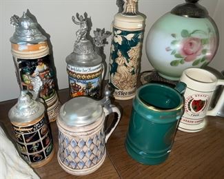 Tankards Beer Steins $25-50ea 