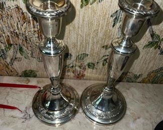 Sterling candle Stick Holders