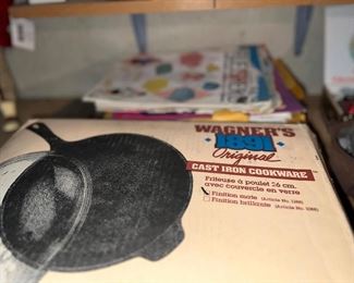NIB Wagner's 1891 Cast Iron Cookware in box