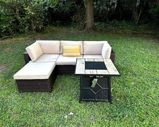Patio Furniture with Propane Fire Table
