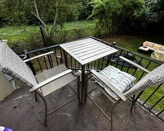 High Cafe Table and Chairs