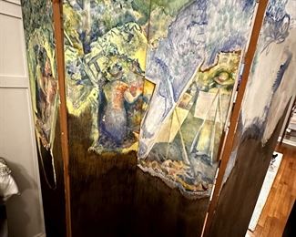 Painted Room Divider