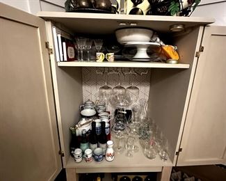 Inside Bar Cabinet