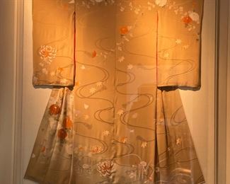 framed WWII era kimono
approximately 70” x 57.5”