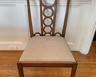 set 8 mid century dining chairs 