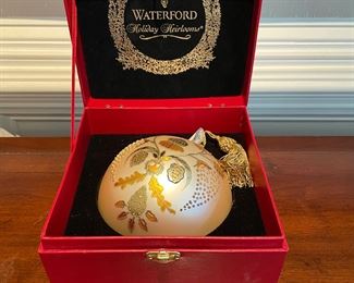 large Waterford Christmas ornament 