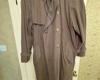 vintage Burberry overcoat