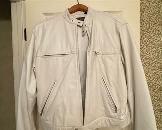 vintage DKNY leather jacket and pants 