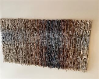 textile sculptural wall hanging 