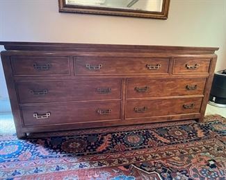 mid century Asian inspired dresser
