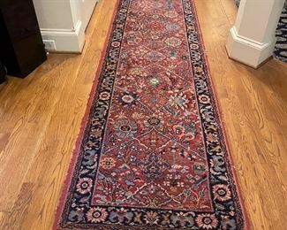 vintage hand knotted runner 2.5’ x 16’