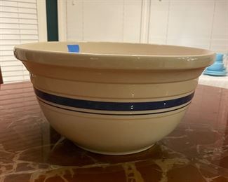 vintage Roseville mixing bowl