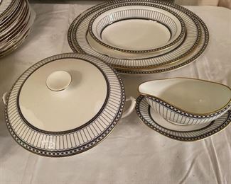 Wedgwood Colonnade platters, vegetable bowl, covered vegetable bowl and gravy bowl