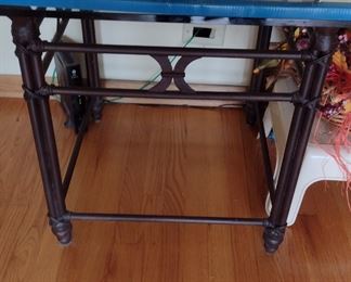 Industrial steampunk iron and tempered glass!