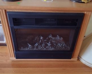 Electric heater. Faux fireplace.