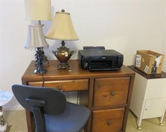 Desk and printer