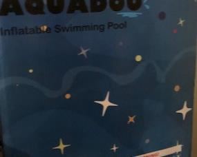 Swimming Pool-new Aquadoo blow-up swimming pool, 120" x 72" x 22". Full-Sized 0.4mm PVC Material Inflatable Lounge Pool for Baby, Kids, Adults Blow up Kiddie Pool for Family Outdoor Garden Backyard.  Just in time for summer fun for the family.