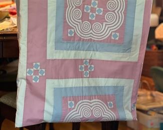 Hmong quilt purchased in Northern Thailand