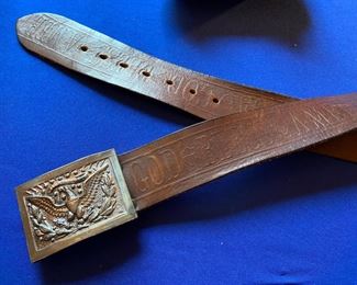 Vintage leather belt