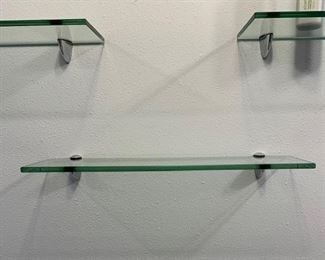 Floating Glass Shelves. Multiple Sizes Avail.