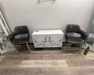 Modern Chairs & Table with storage