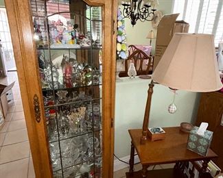 Cabinet full of collectible figurines of all kind!