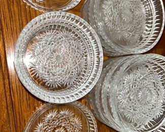 Beautiful cut glass dishes