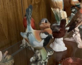 Ceramic bird figurines