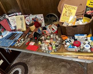 loads of sewing/knitting supplies and accessories
