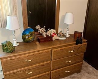 the 6 drawer dresser w/ mirror (the last pic showed the matching end table to this dresser) 